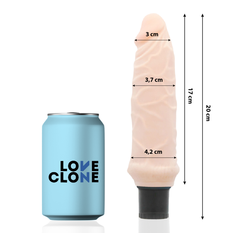 Vibratore realistico autolubrificante Ivar | 20,0 cm x 3,7 cm | LOVECLONE