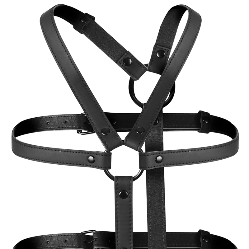 BONDAGE SOTTOMESSA FETISH - IMBRACATURA REGOLABILE PER TORSO E BRACCIA