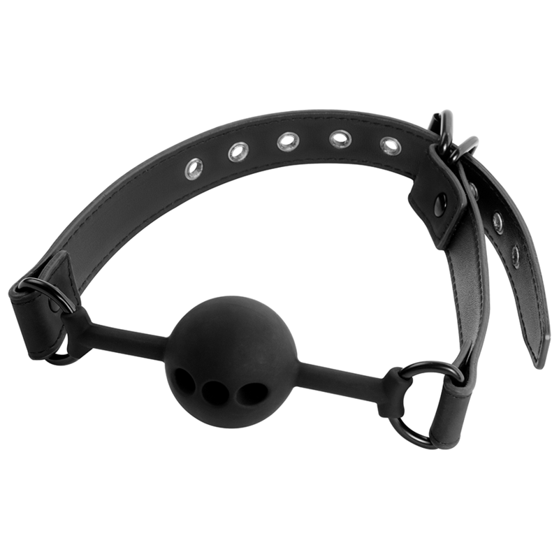 BONDAGE SOTTOMESSA FETISH - BALL GAG IN SILICONE TRASPIRANTE