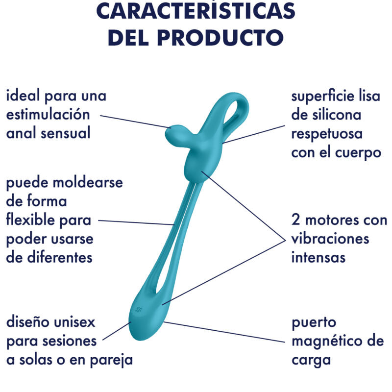 SATISFYER - MULTIVIBRATORE FLESSIBILE PLUG & PLAY 1