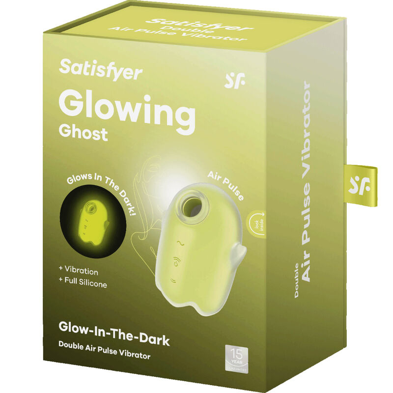 SATISFYER - GLOWING GHOST AIR PULSE &amp; VIBRATORE BIANCO