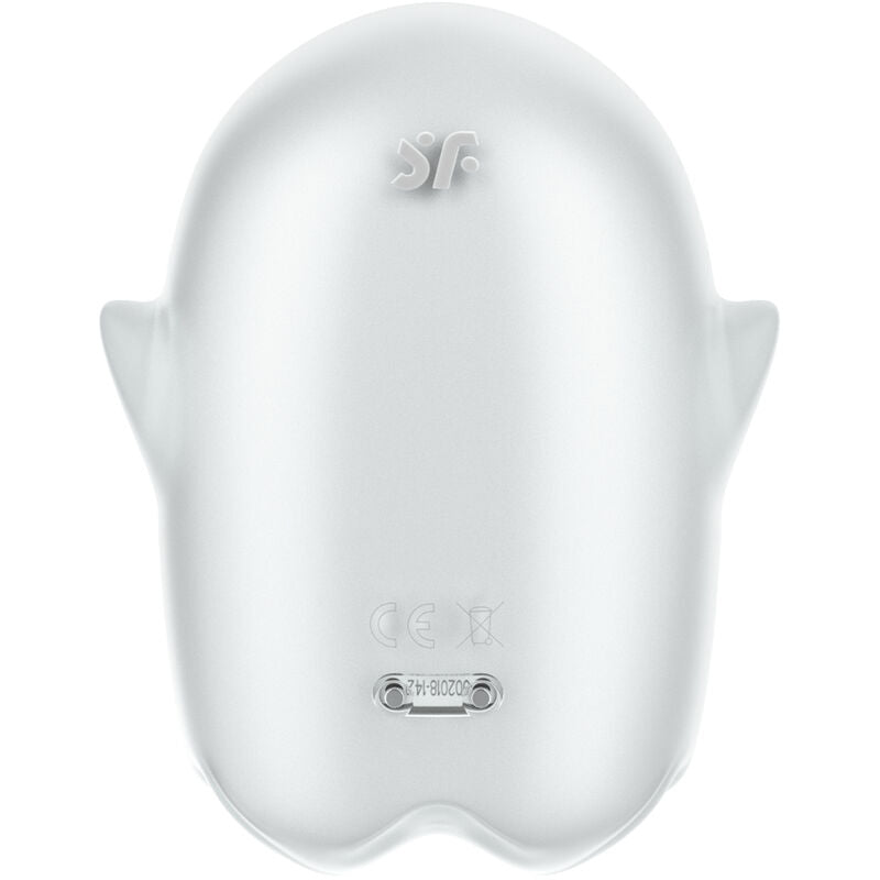 SATISFYER - GLOWING GHOST AIR PULSE &amp; VIBRATORE BIANCO