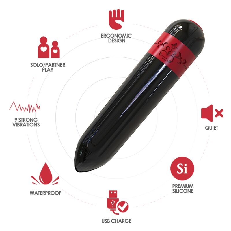 ARMONY - ROCKET VIBRATOR BULLET TELECOMANDO NERO