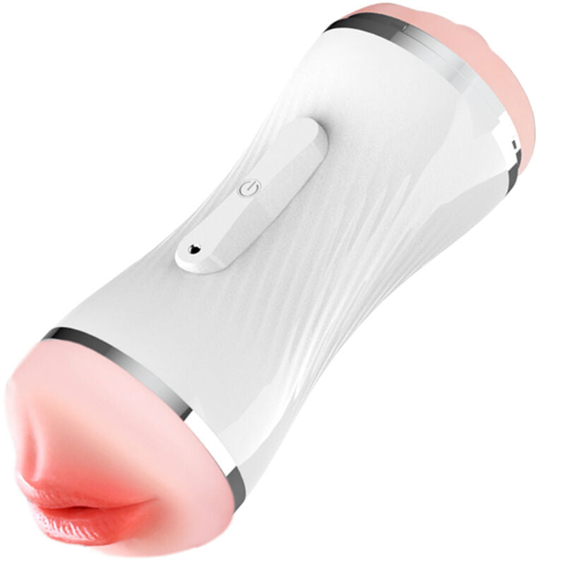 ARMONY - DOPPIO VIBRATORE PER VAGINA E BOCCA MASTURBATORE BIANCO