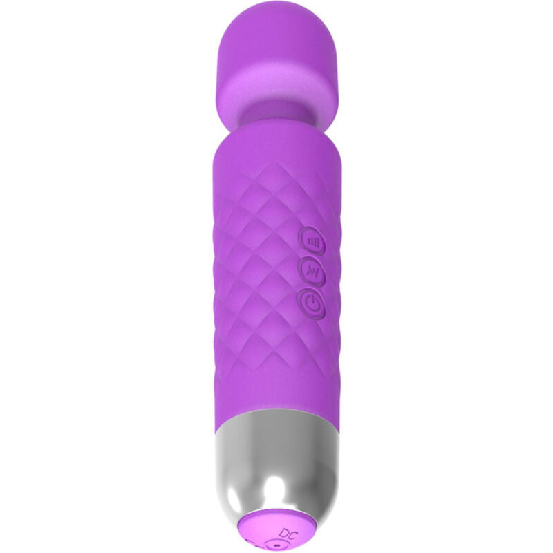 Mini massaggiatore e vibratore viola 20 cm — 8 velocità, 18 modalità — Armony