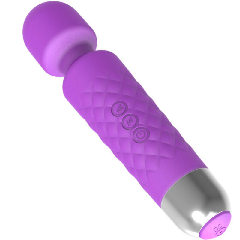 Mini massaggiatore e vibratore viola 20 cm — 8 velocità, 18 modalità — Armony
