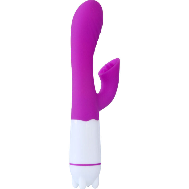 ARMONY - VIBRATORE E STIMOLATORE FELICE CON LINGUA RICARICABILE VIOLA