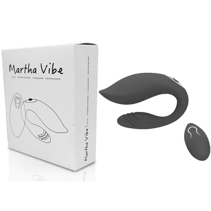 Vibratore per coppie telecomandato Martha Nero | 10,0 cm x 4,0 cm - Armony