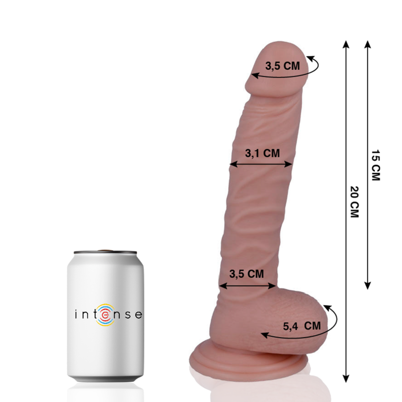 Dildo realistico 20 cm x 3,1 cm con palline – MR INTENSE
