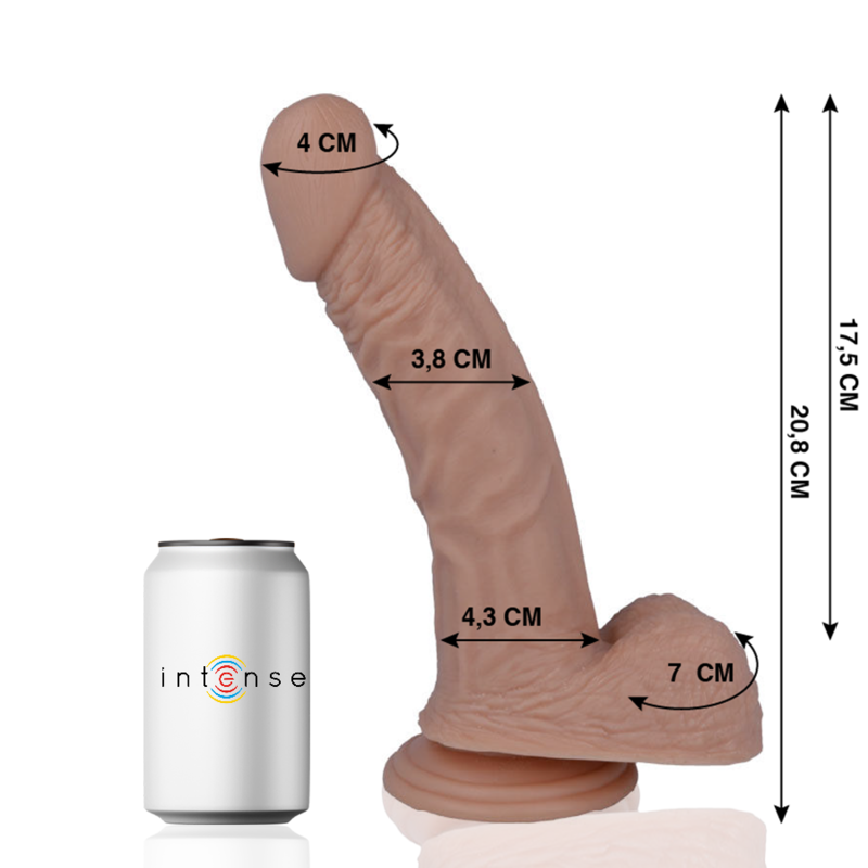 Dildo realistico 20,8 cm x 3,8 cm con palline – MR INTENSE