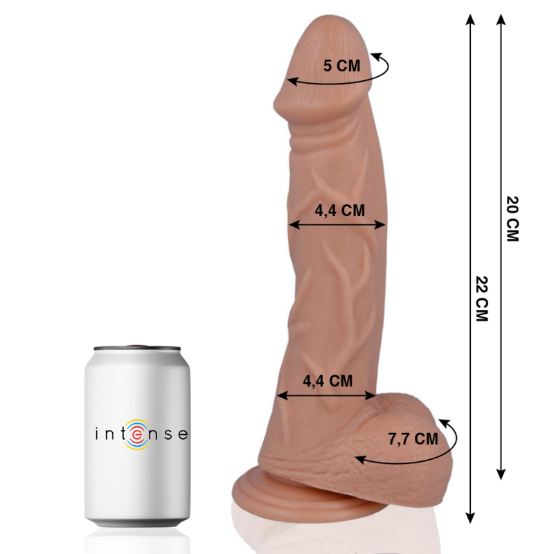 Dildo realistico 22 cm x 4,4 cm – Ventosa