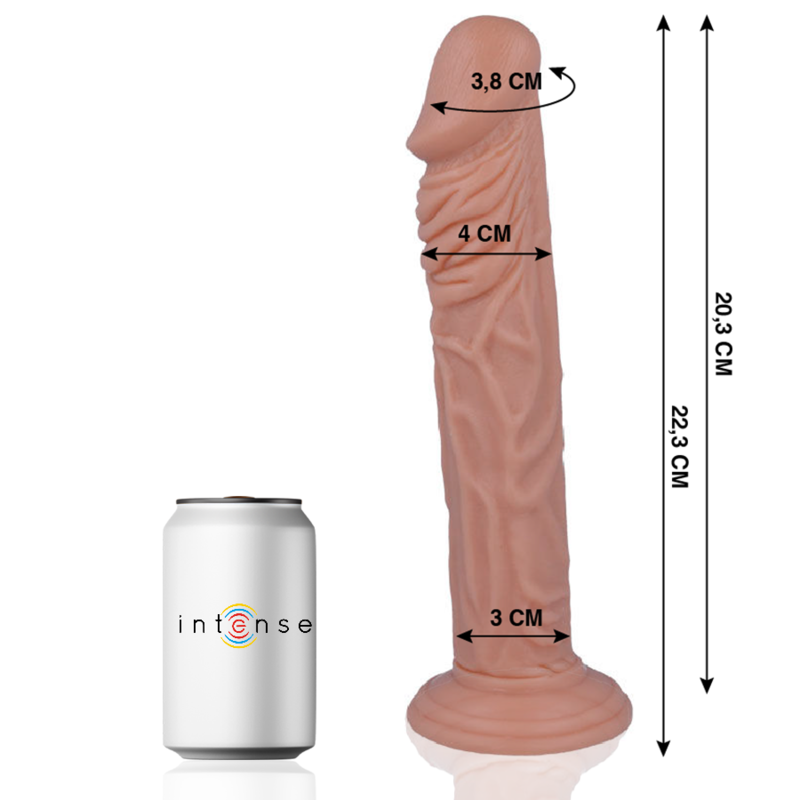 Dildo realistico 22,3 cm x 4 cm (Ø4 cm) con ventosa