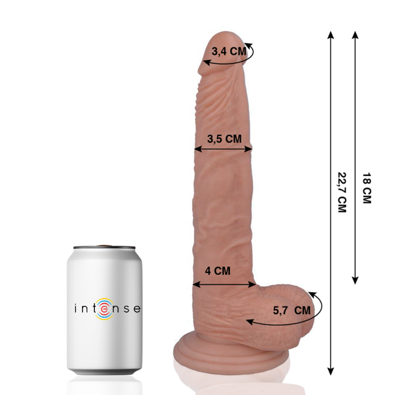 Dildo realistico 22,7 cm x 3,5 cm con palline – MR INTENSE