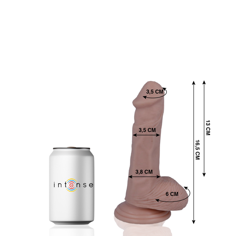 Dildo realistico lunghezza 16,5 cm x 3,5 cm con ventosa - MR INTENSE