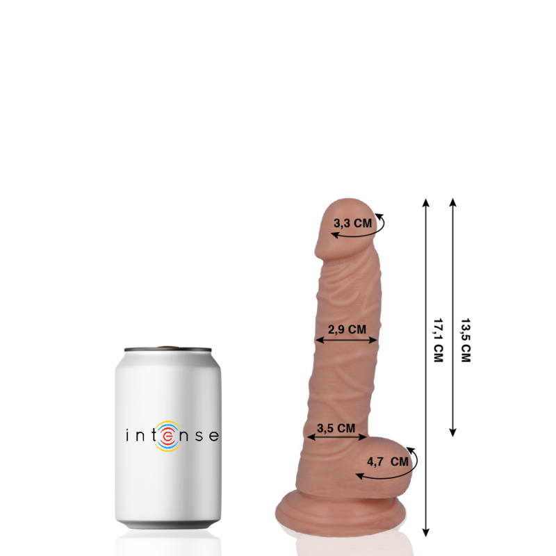 Dildo realistico 17,1 cm x 2,9 cm – Ventosa – MR INTENSE