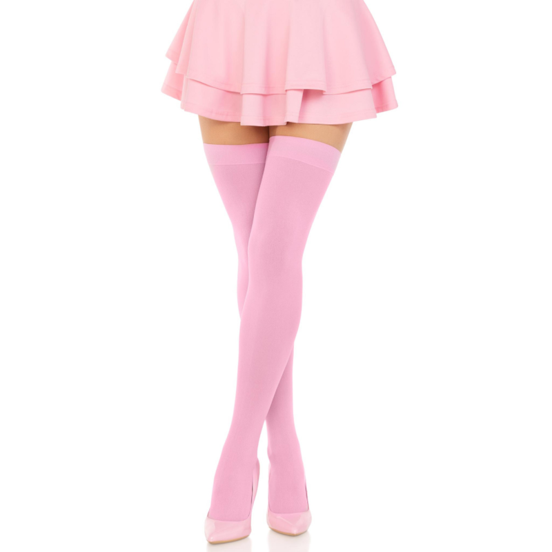 LEG AVENUE - AUTOREGGENTI IN NYLON ROSA