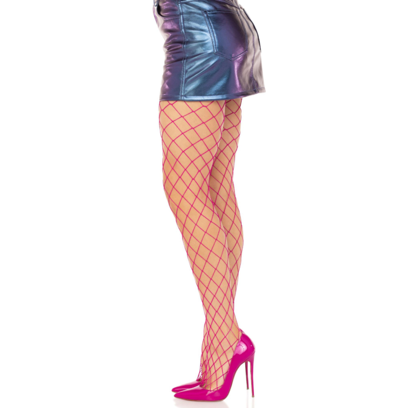 LEG AVENUE - COLLANT A RETE DIAMANTE VIOLA