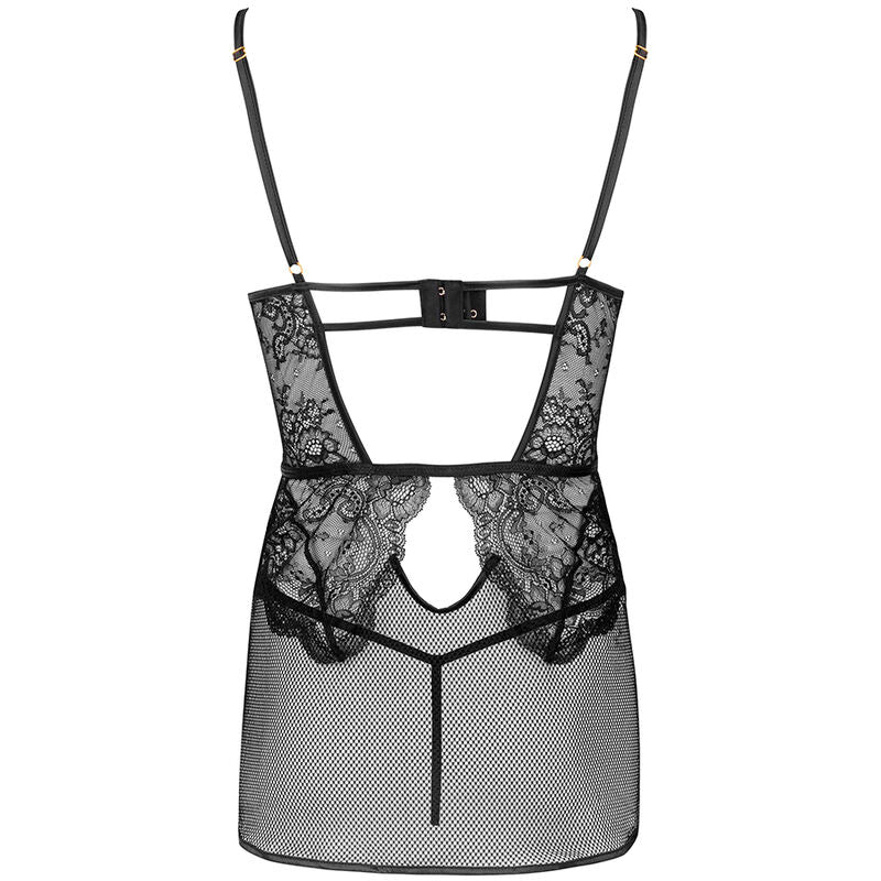 LIVCO CORSETTI FASHION - BARIRIN LC 90633 CAMICIA + SLIP NERO