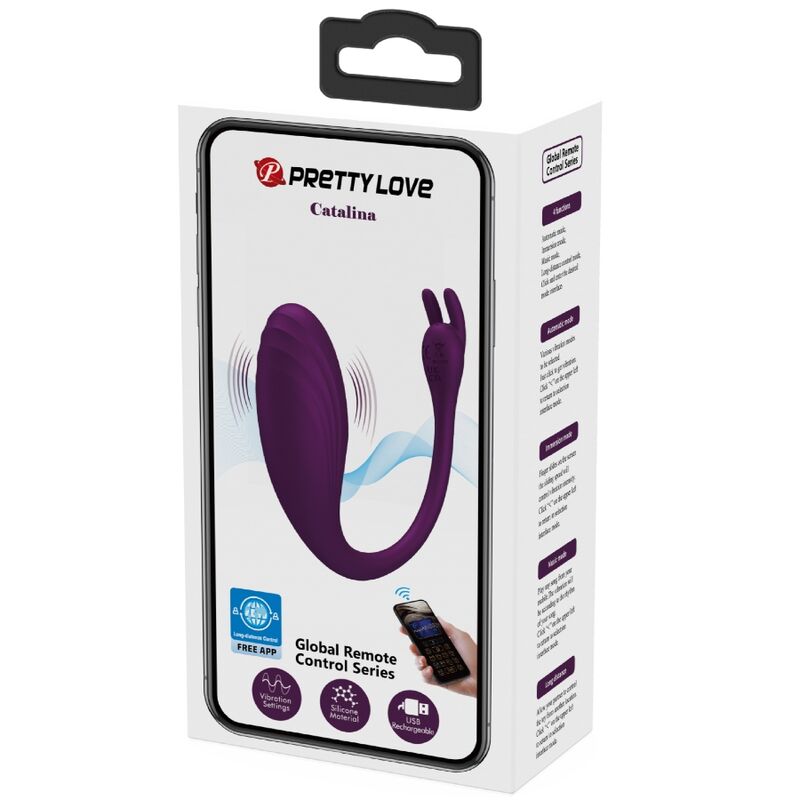 PRETTY LOVE - VIBRATORE CATALINA CON APP E TELECOMANDO VIOLA