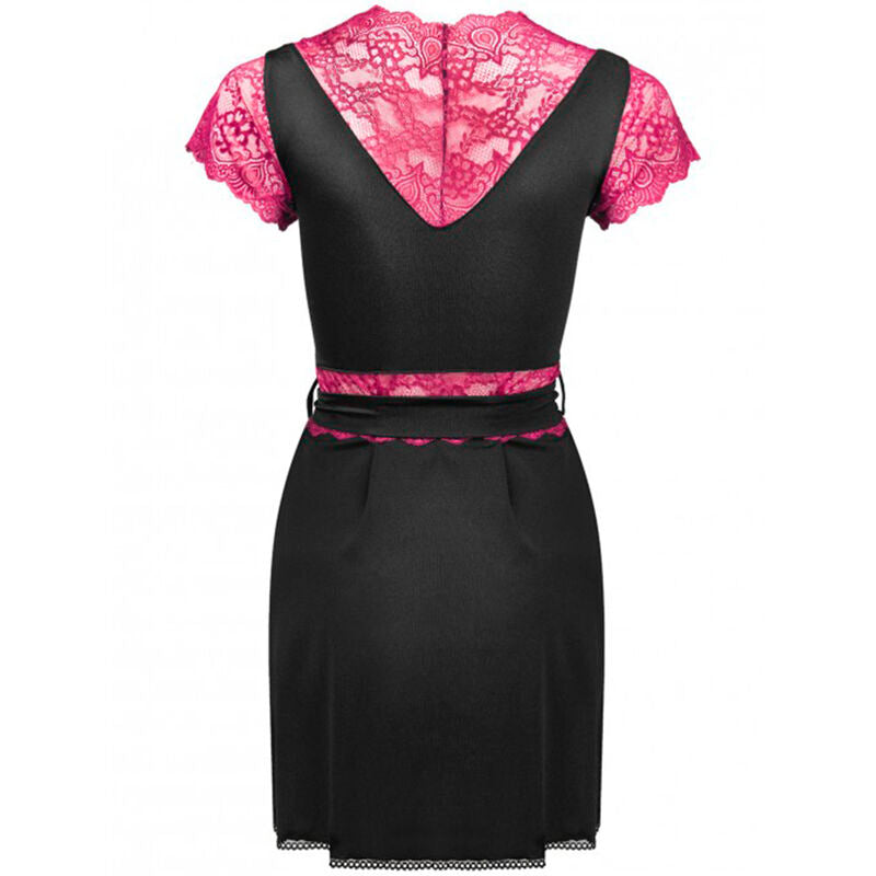 LIVCO CORSETTI FASHION - VESTAGLIA + SLIP KUMIKO LC 90428 NERO S/M