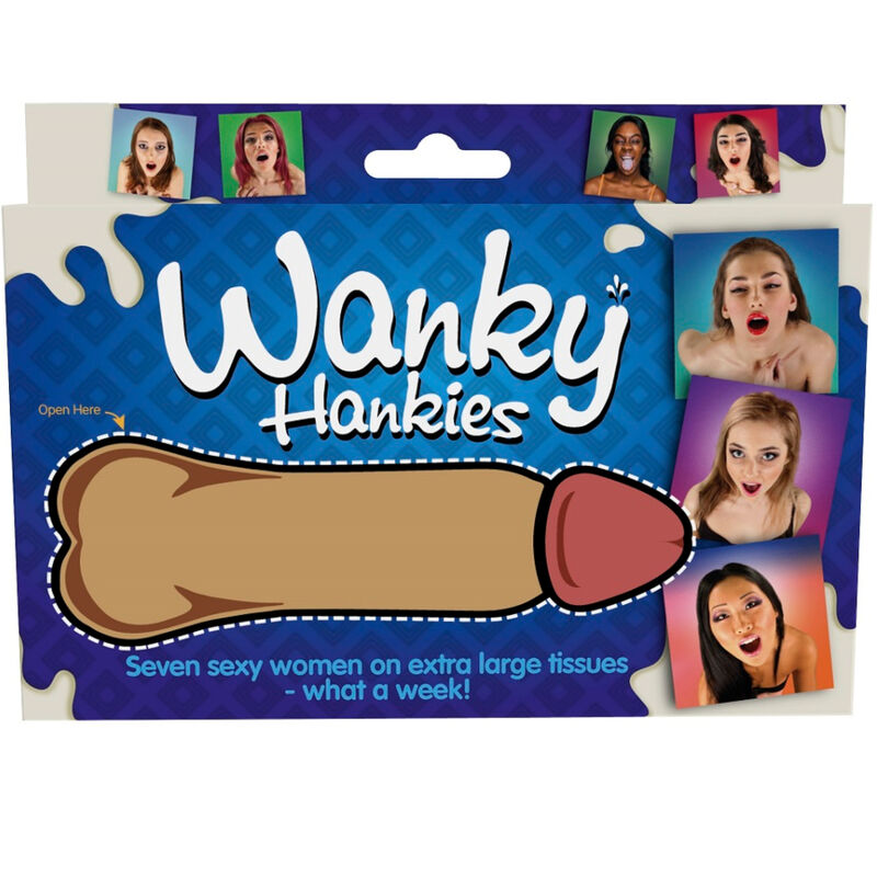 SPENCER &amp; FLEETWOOD - WANKY HANKIES 7 FAZZOLETTI DA DONNA EXTRA LARGE