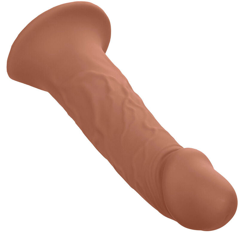 CALEXOTICS - PERFORMANCE MAXX ESTENSIONE REALISTICA CON IMBRACATURA PELLE MARRONE
