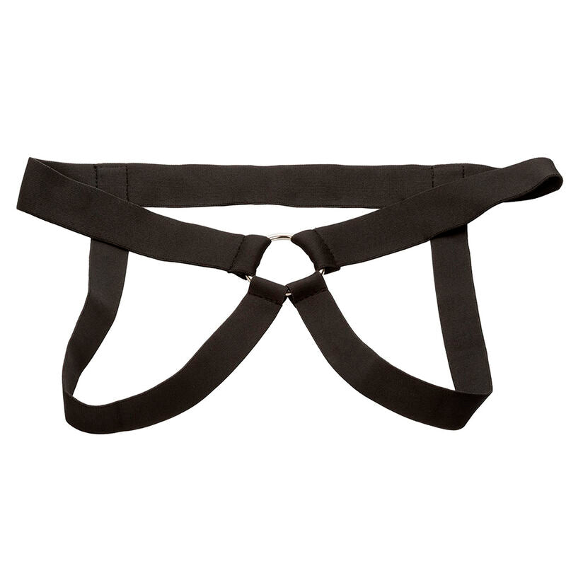 CALEXOTICS - PERFORMANCE MAXX ESTENSIONE REALISTICA CON IMBRACATURA PELLE MARRONE