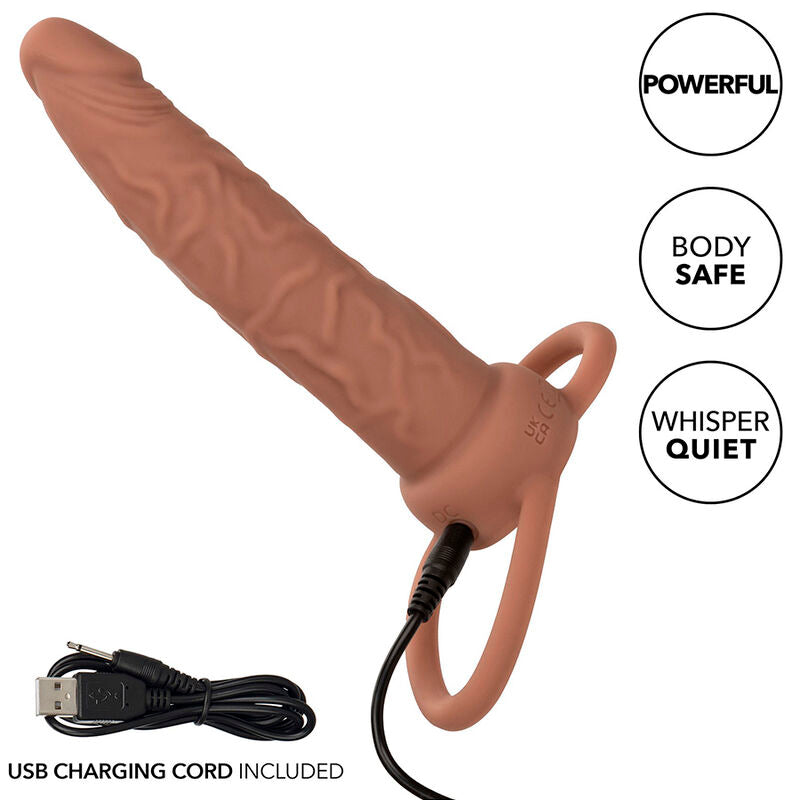 CALEXOTICS - PERFORMANCE MAXX RICARICABILE DUAL PENETRATOR BROWN SKIN