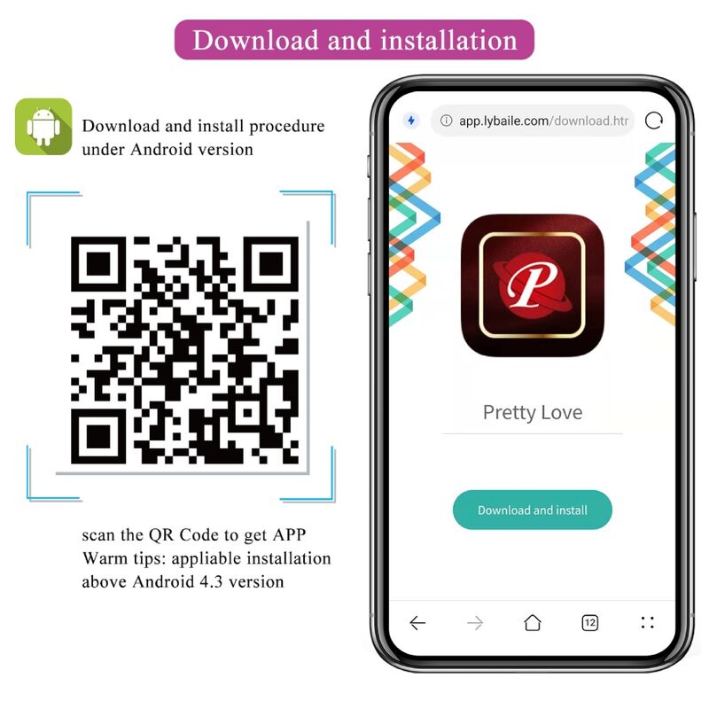 PRETTY LOVE - UOVO VIBRANTE NINFA CONTROLLATO DA APP LILA