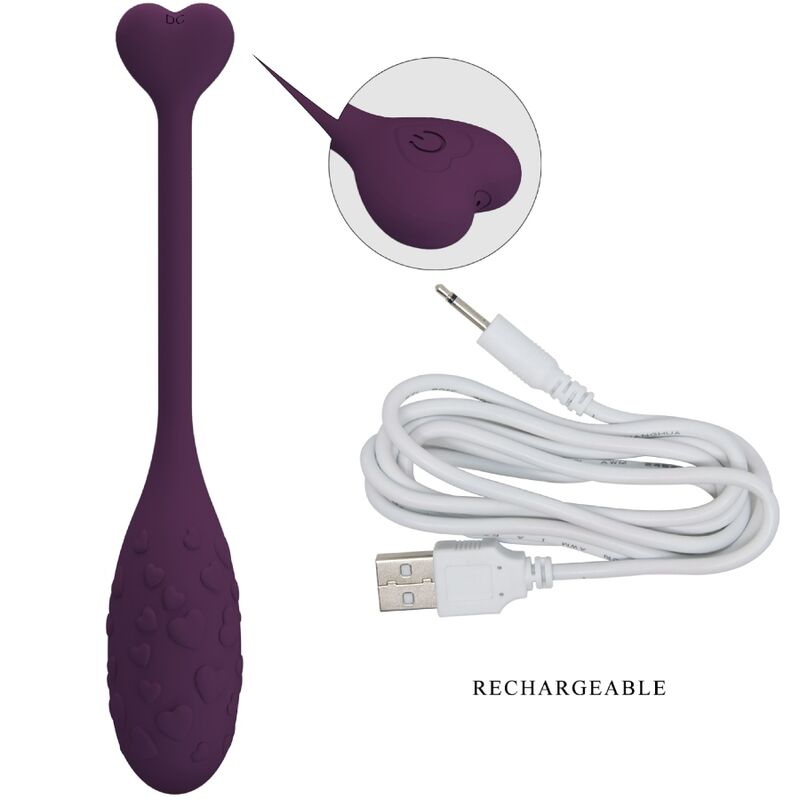 PRETTY LOVE - UOVO VIBRANTE CONTROLLATO DA APP FISHERMAN LILA