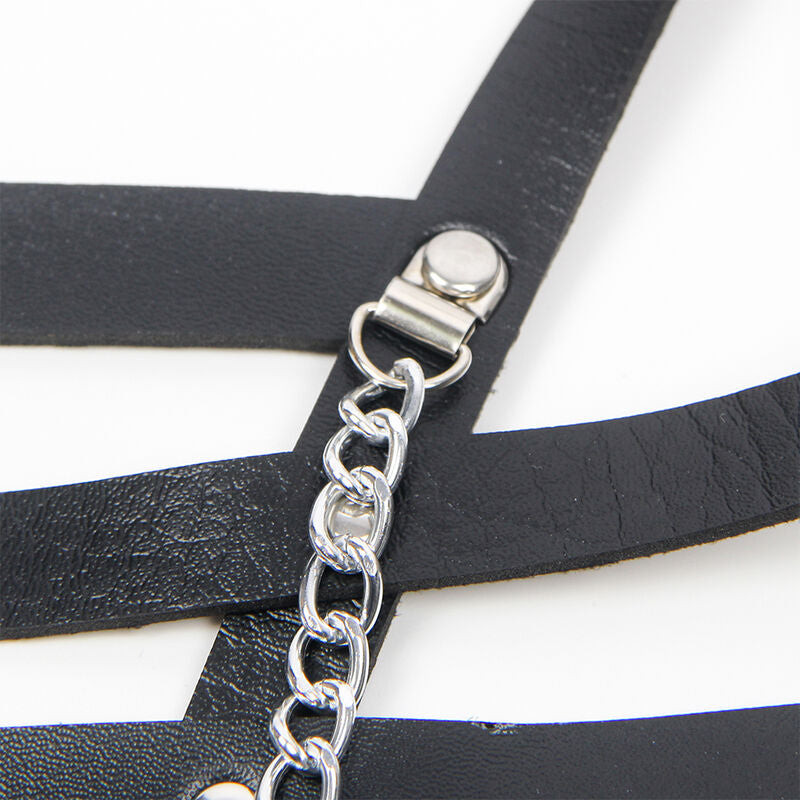 SUBBLIMA - IMBRACATURA CORSETTO CON CODA DI CATENA TAGLIA UNICA