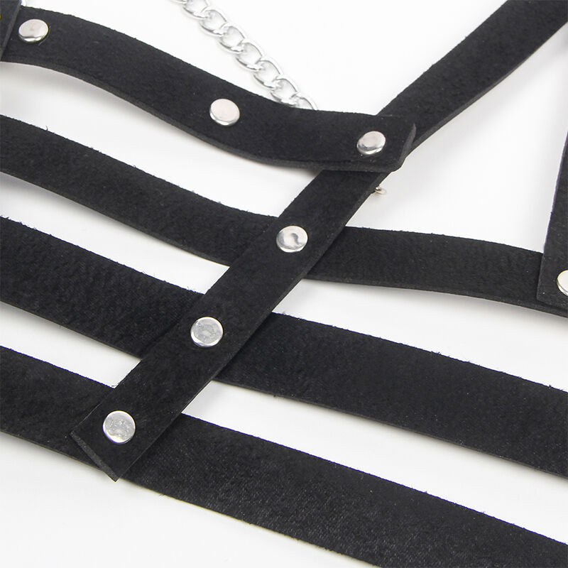 SUBBLIMA - IMBRACATURA CORSETTO CON CODA DI CATENA TAGLIA UNICA