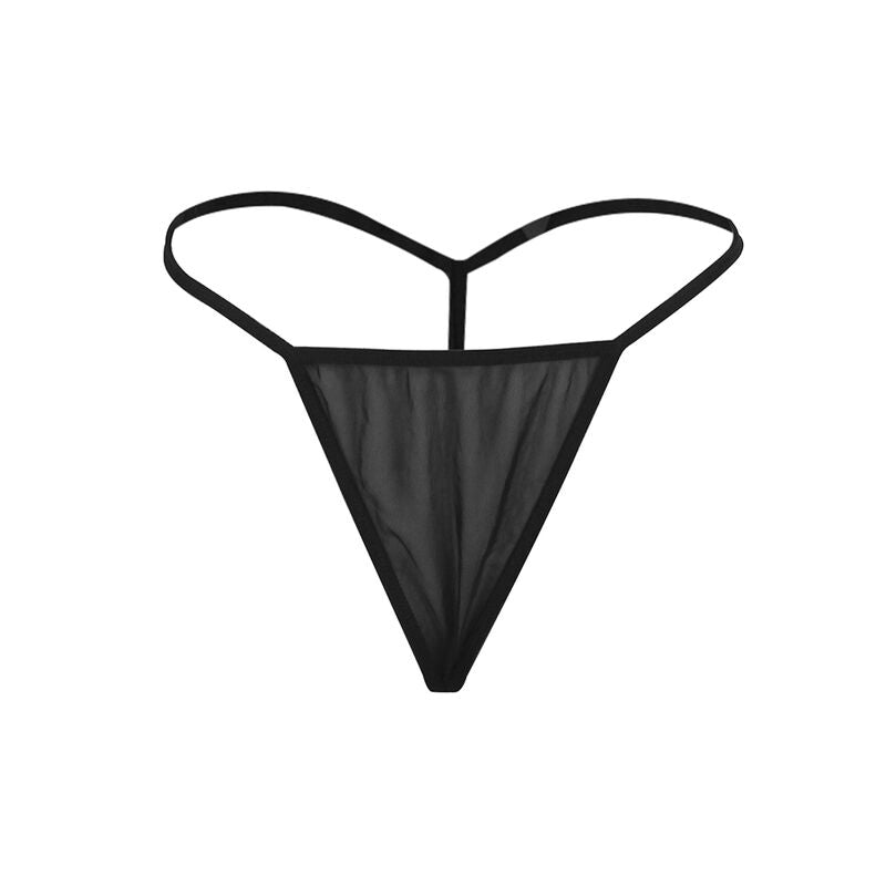 SUBBLIME - BABYDOLL IN TULLE CON PIZZO E DETTAGLIO FIORI NERO L/XL