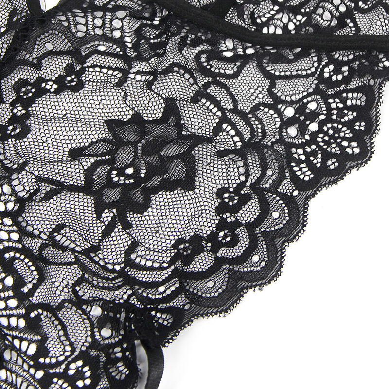 SUBBLIME - COSTUME POLIZIA IN PIZZO NERO L/XL