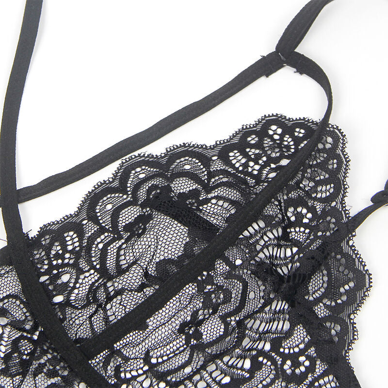 SUBBLIME - COSTUME POLIZIA IN PIZZO NERO L/XL