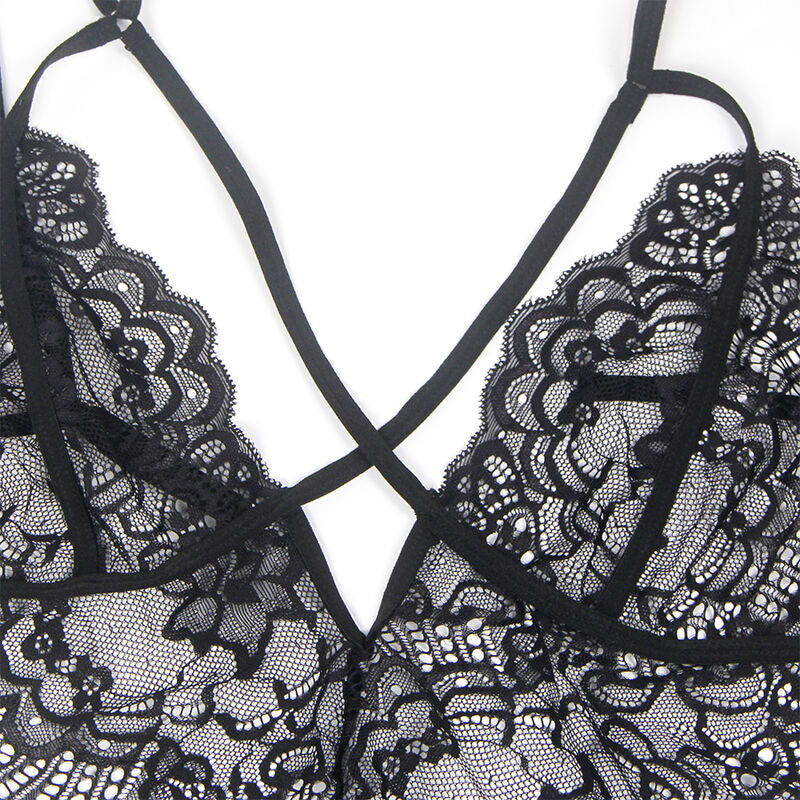 SUBBLIME - COSTUME POLIZIA IN PIZZO NERO L/XL