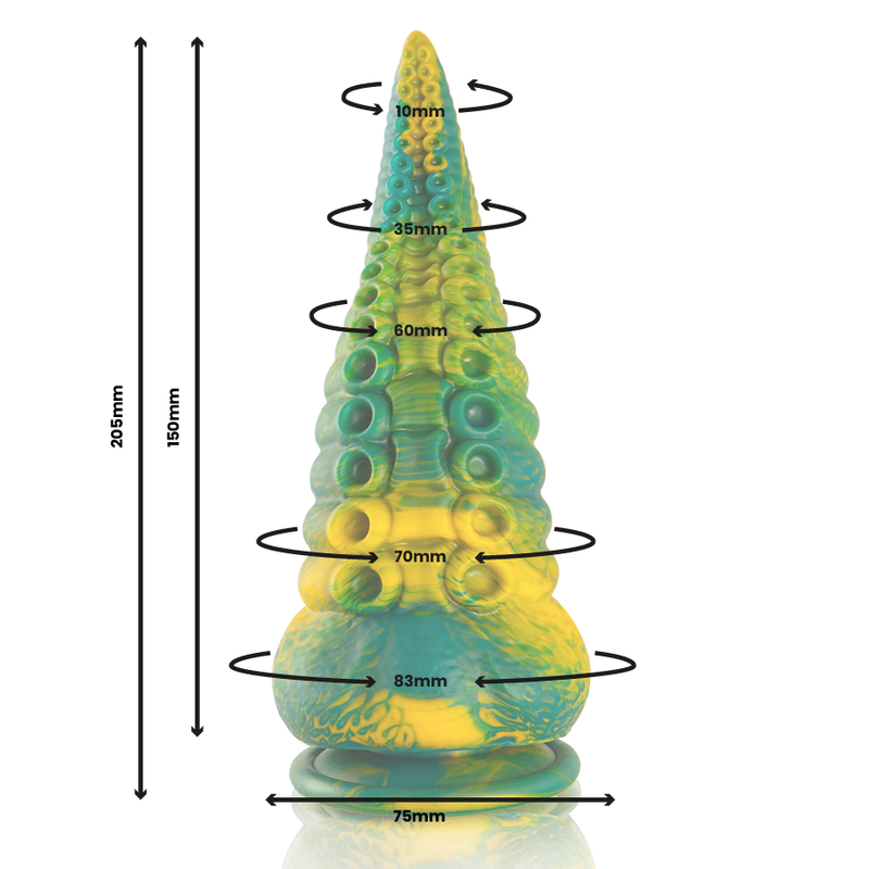 Dildo in silicone Cetus Tentacle grande 20,5 cm × 8,3 cm – EPIC
