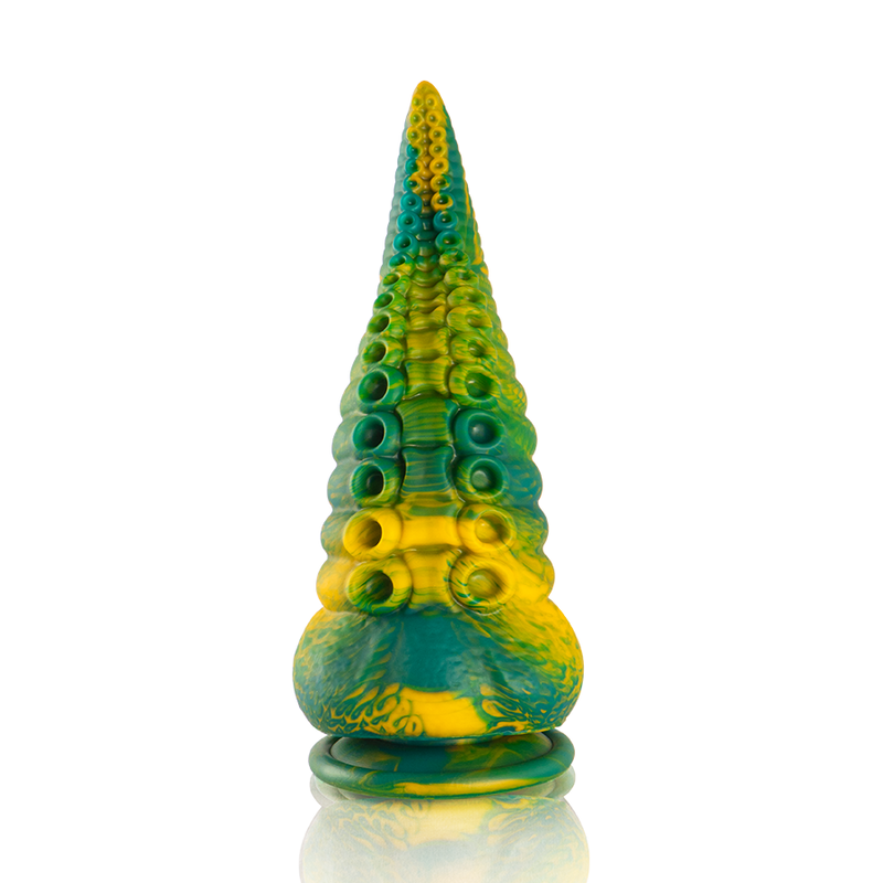 Dildo con tentacolo verde Cetus – 17 cm × 6,5 cm – EPIC