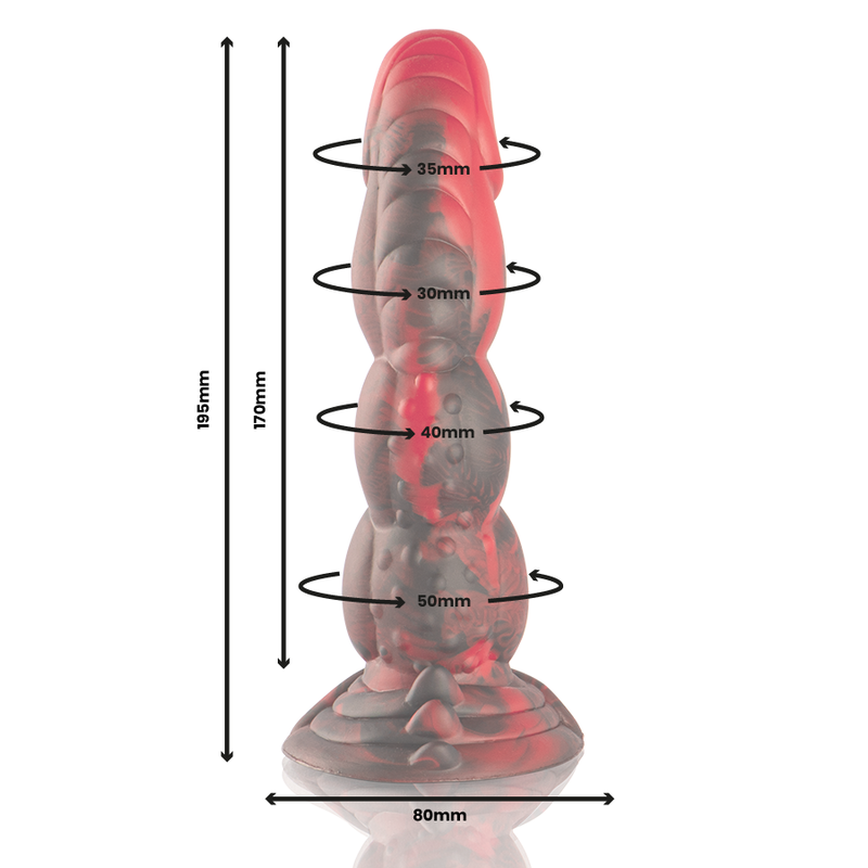 Dildo in silicone Ares – Passione combattiva | 19,5 cm x Ø 5,0 cm | EPIC CYBERSILICOCK