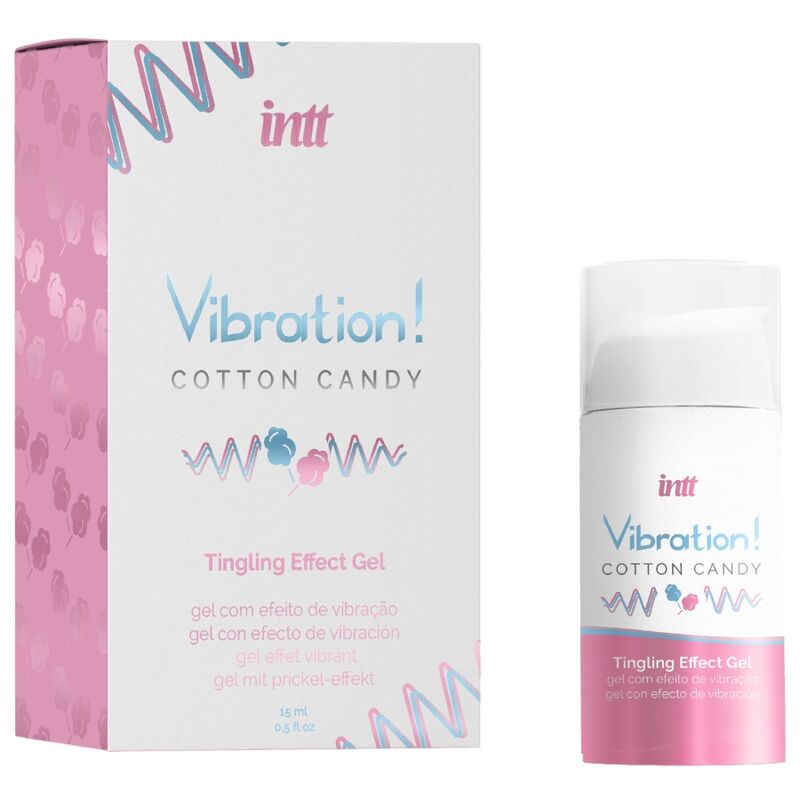 INTT - GEL VIBRANTE LIQUIDO STIMOLANTE INTIMO POTENTE AL FILATO DI ZUCCHERO FILATO 15 ML