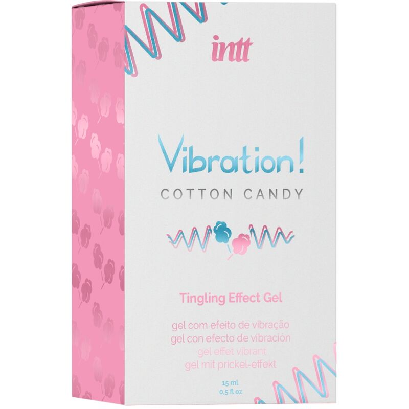 INTT - GEL VIBRANTE LIQUIDO STIMOLANTE INTIMO POTENTE AL FILATO DI ZUCCHERO FILATO 15 ML