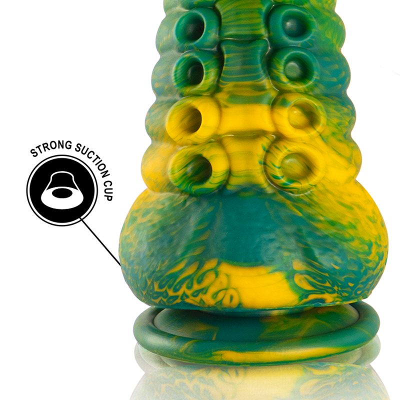 Dildo con tentacolo verde Cetus – 17 cm × 6,5 cm – EPIC