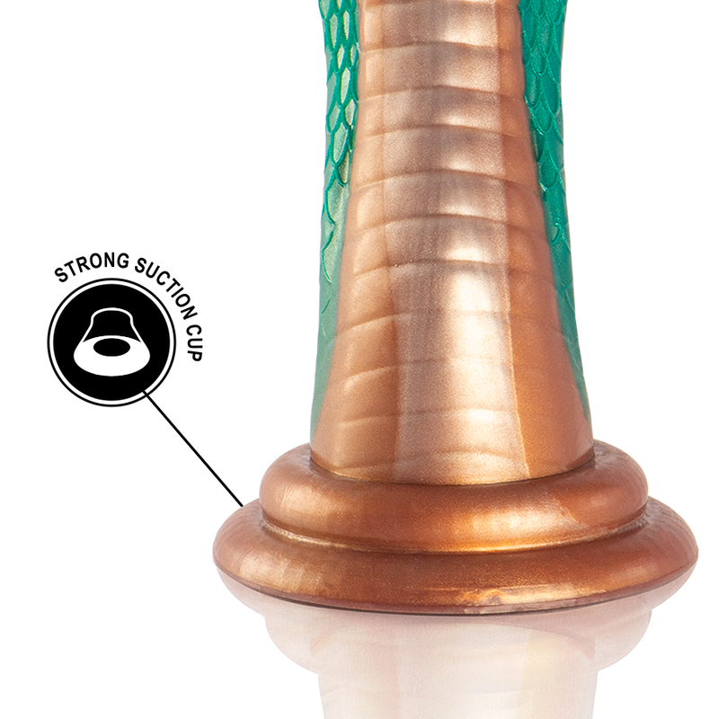 Dildo in silicone verde Cobra PYTHON 20,5 cm