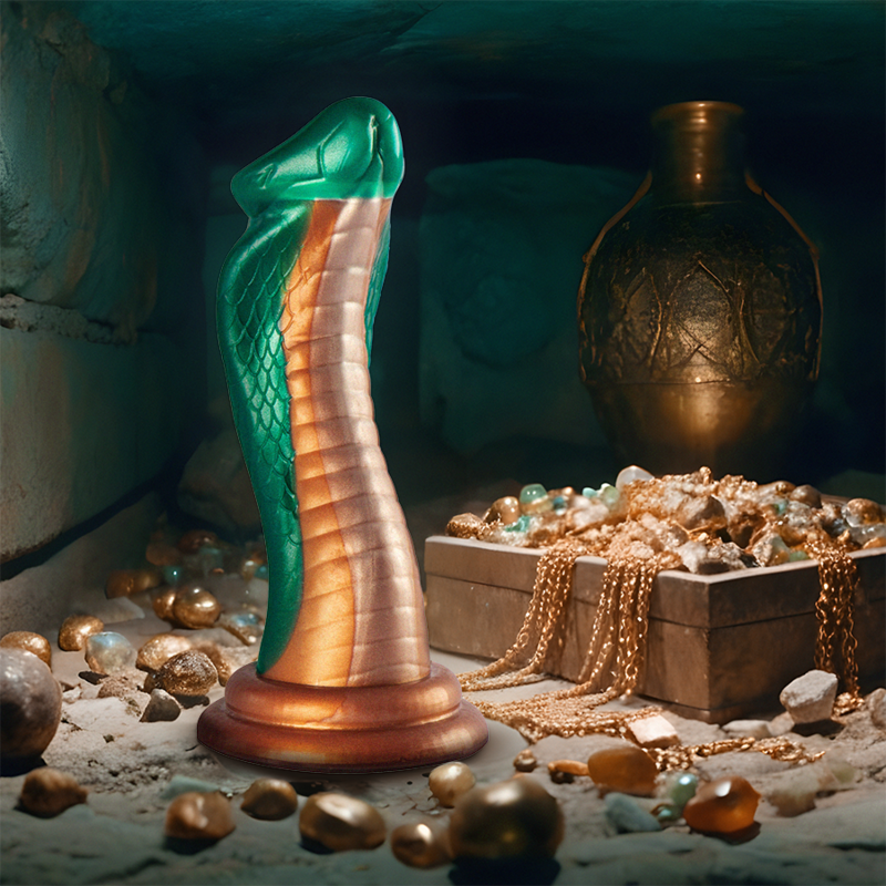 Dildo in silicone verde Cobra PYTHON 20,5 cm