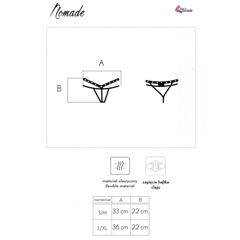 LIVCO CORSETTI FASHION - NOMADE PERIZOMA SENZA CAVALLO NERO