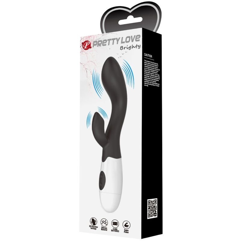 PRETTY LOVE - VIBRATORE PUNTO G LUMINOSO NERO