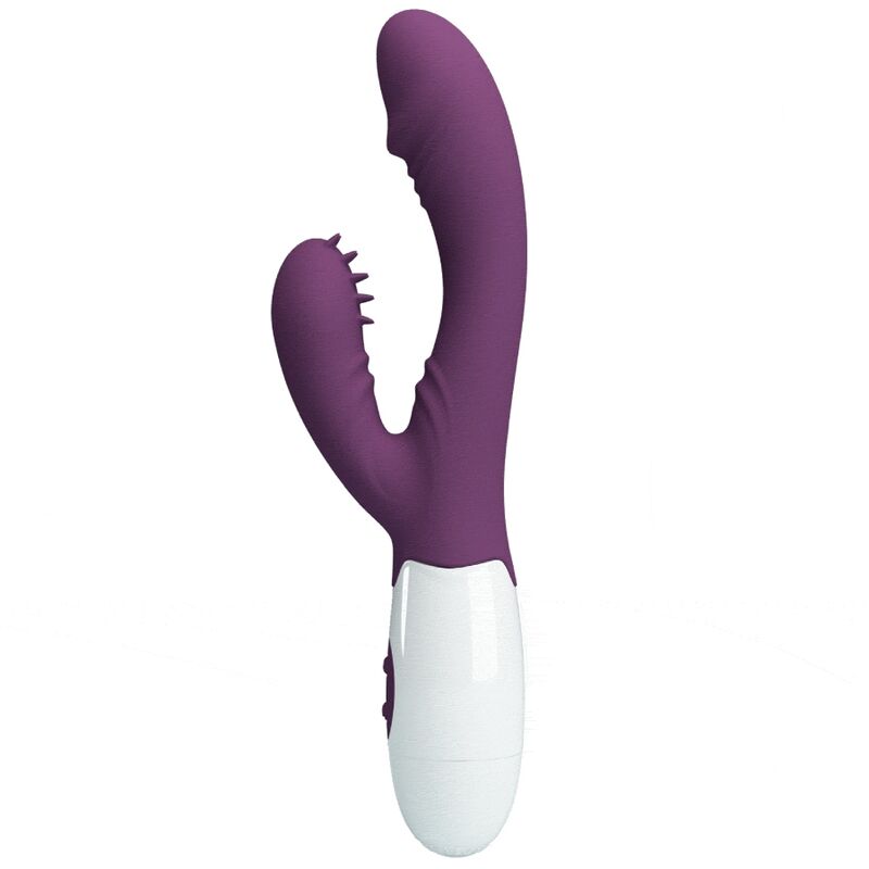 PRETTY LOVE - VIBRATORE ANDRE RABBIT E STIMOLATORE DEL PUNTO G VIOLA