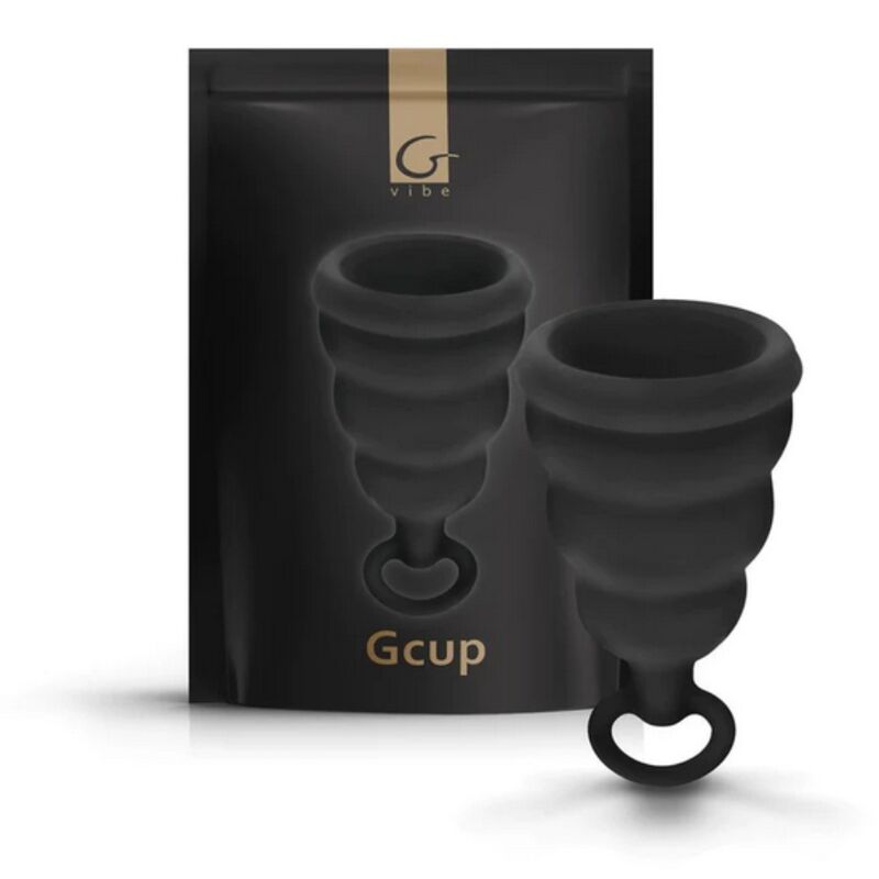 Coppetta mestruale GCup con valvola di ritegno | Taglia S · 20 ml | Nero | G-Vibe