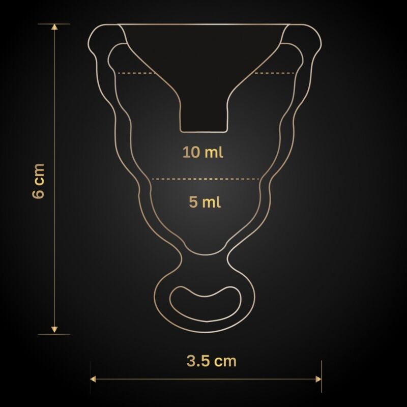 Coppetta mestruale GCup con valvola di ritegno | Taglia S · 20 ml | Nero | G-Vibe