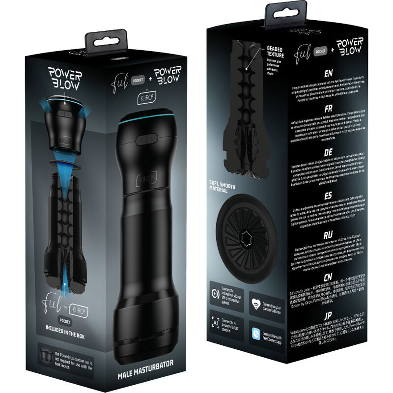 KIIROO - FEEL POCKET MASTURBATOR MASCHILE + POWER BLOW